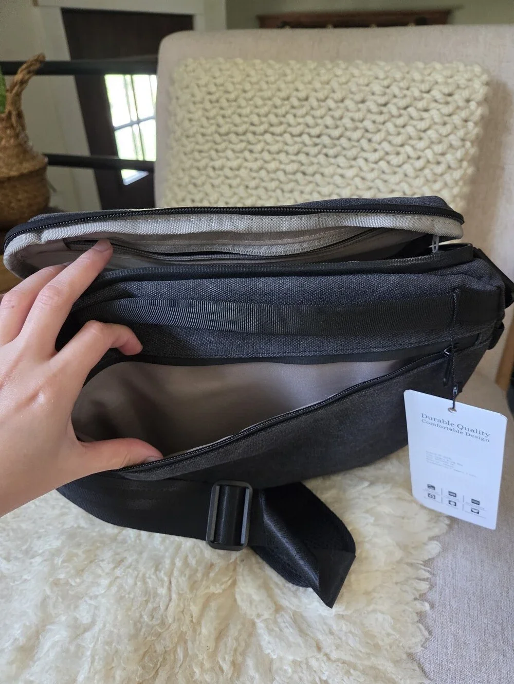 TULLIO Camera Bag Crossbody, 6L Waterproof Sling Bag